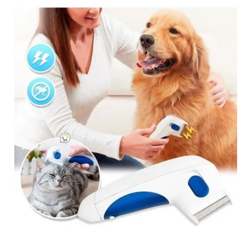 PEINE ELÉCTRICO ANTIPULGAS PARA MASCOTAS