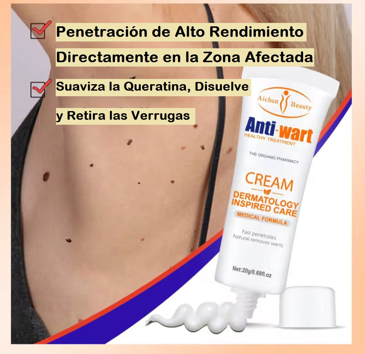 CREMA PARA ELIMINAR VERRUGAS ANTI-WART