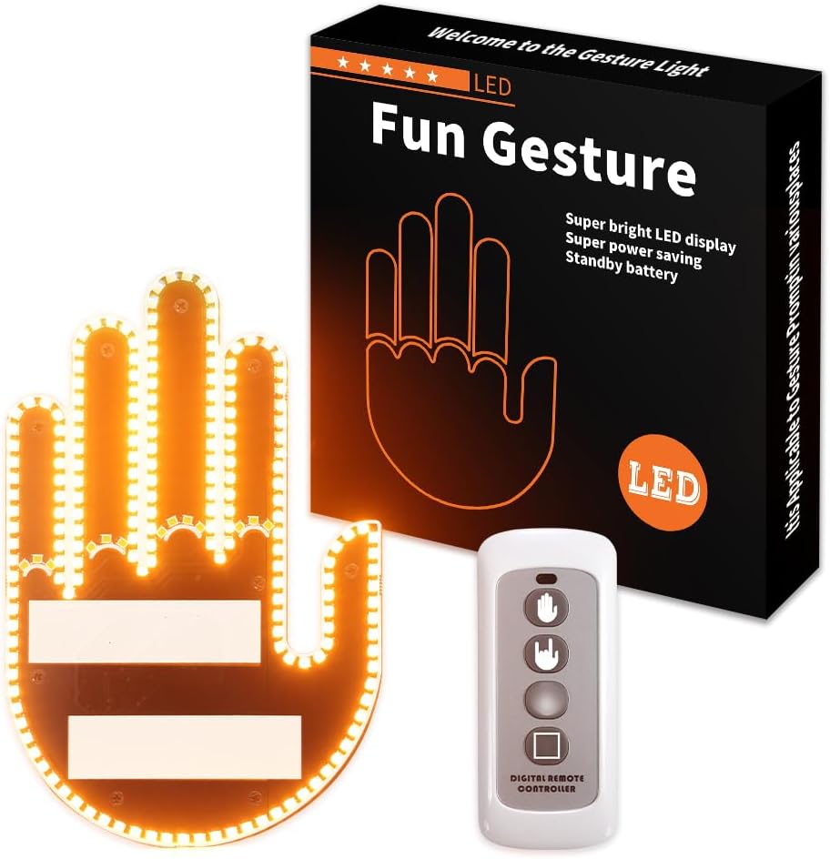 MANO LED DIVERTIDA PARA AUTOS