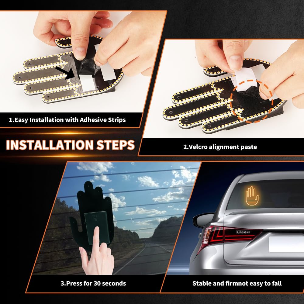 MANO LED DIVERTIDA PARA AUTOS