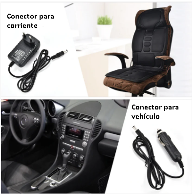 COLCHONETA/ ASIENTO MASAJEADOR PORTÁTIL - AUTO, OFICINA O CASA